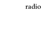 radio