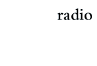 radio